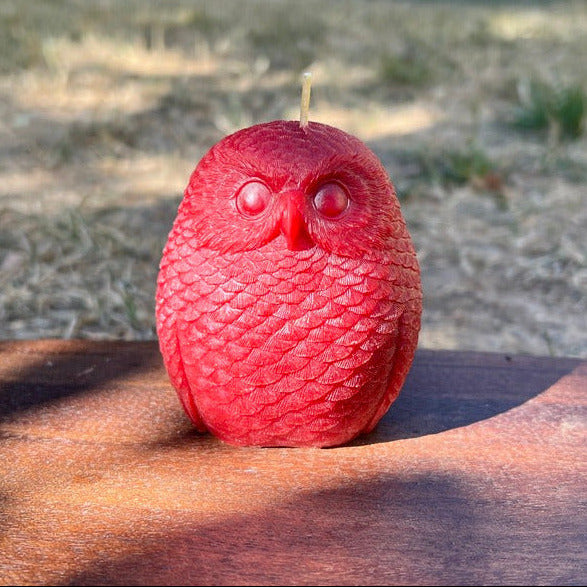 Beeswax Woodland Owl Candle