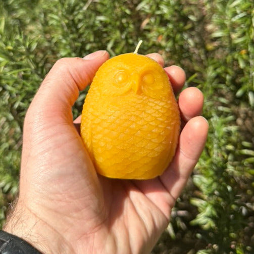 Beeswax Woodland Owl Candle