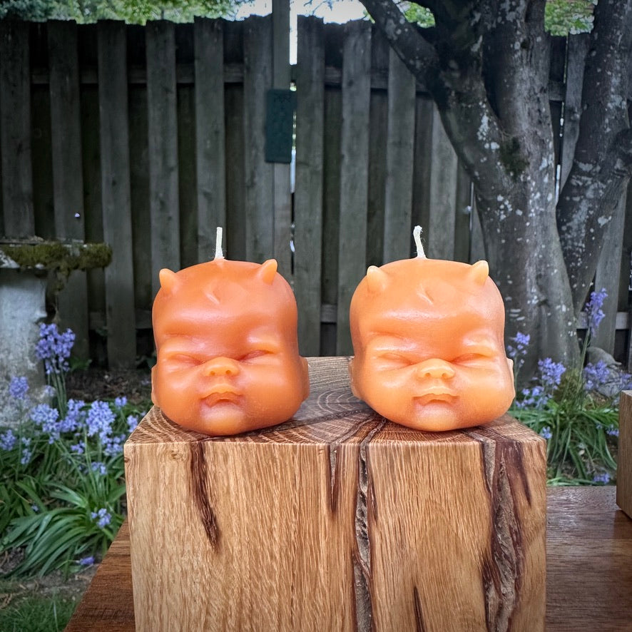 Beeswax Devil Baby Head