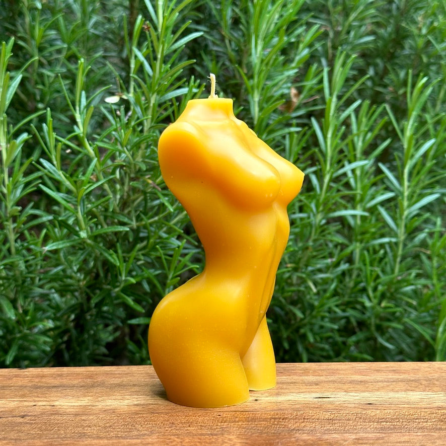 Beeswax Torso Candle #1