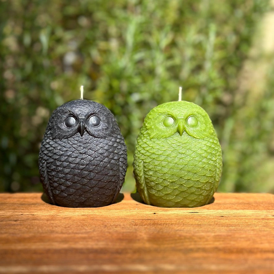 Beeswax Woodland Owl Candle