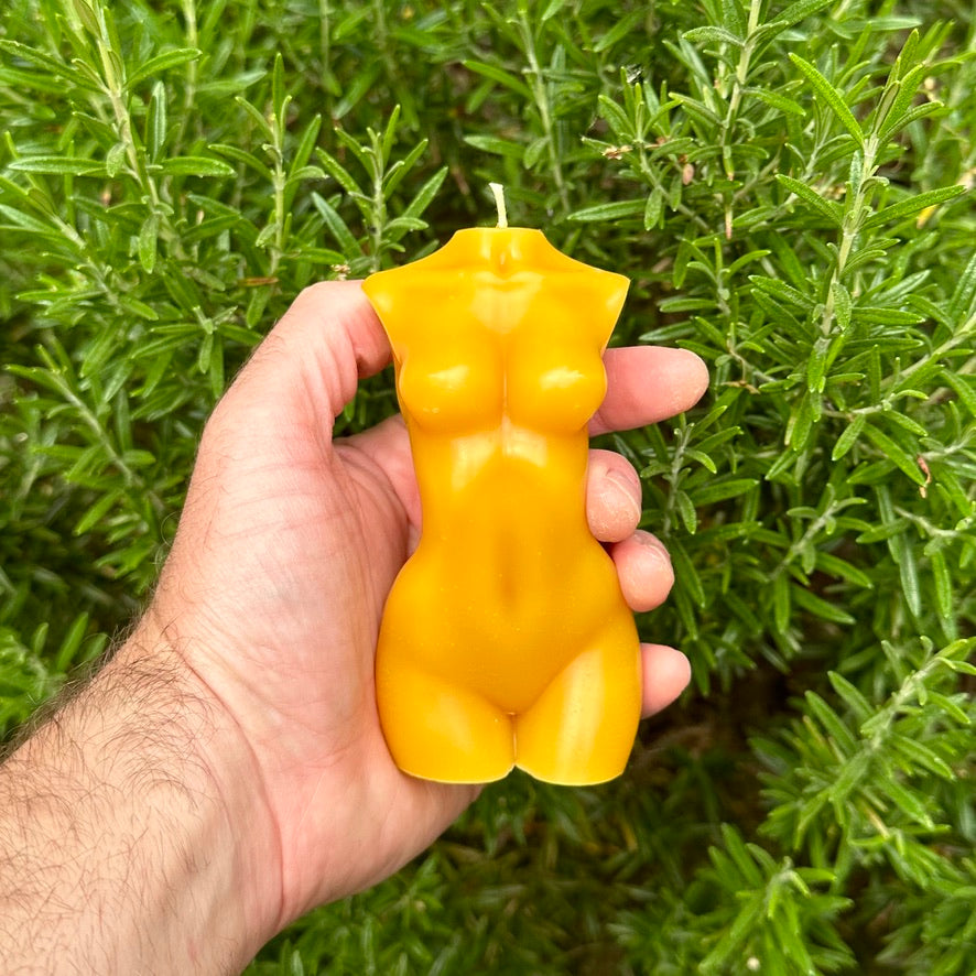 Beeswax Torso Candle #1
