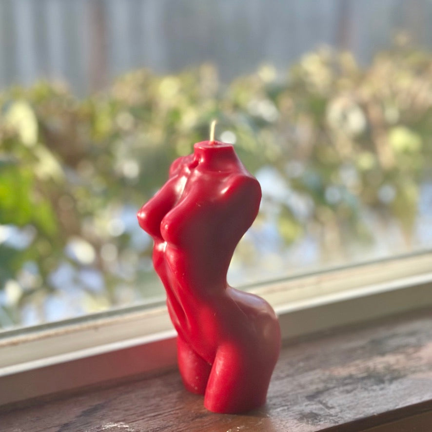 Beeswax Torso Candle #1