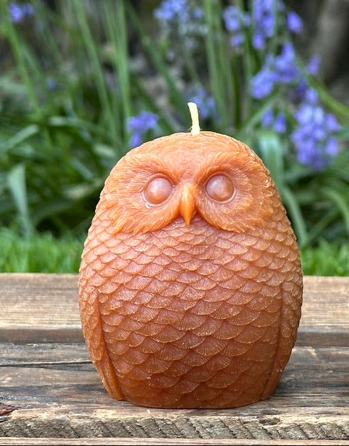 Beeswax Woodland Owl Candle
