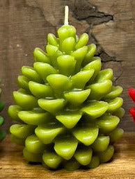 Beeswax Pinecone Candle