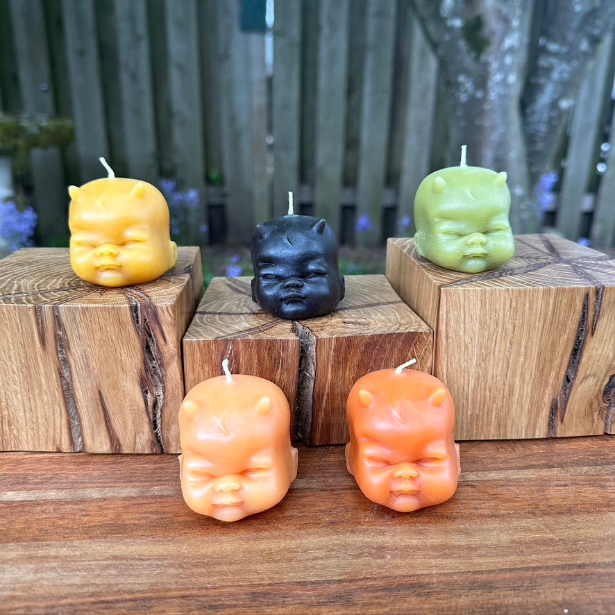 Beeswax Devil Baby Head