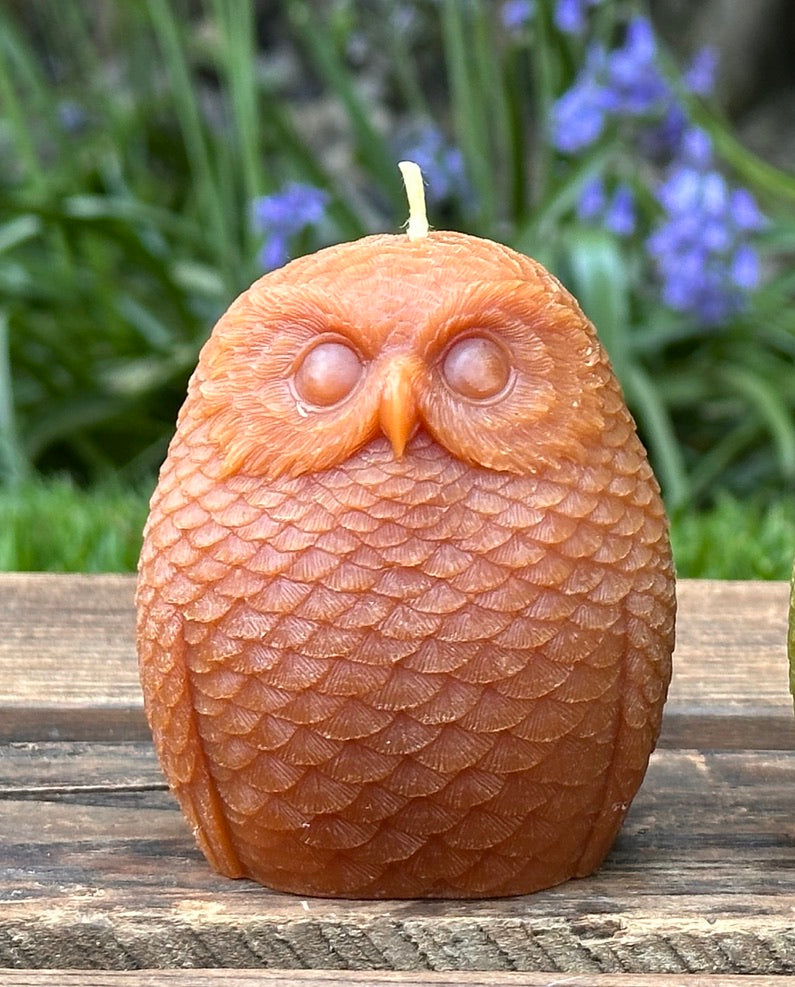 Beeswax Woodland Owl Candle