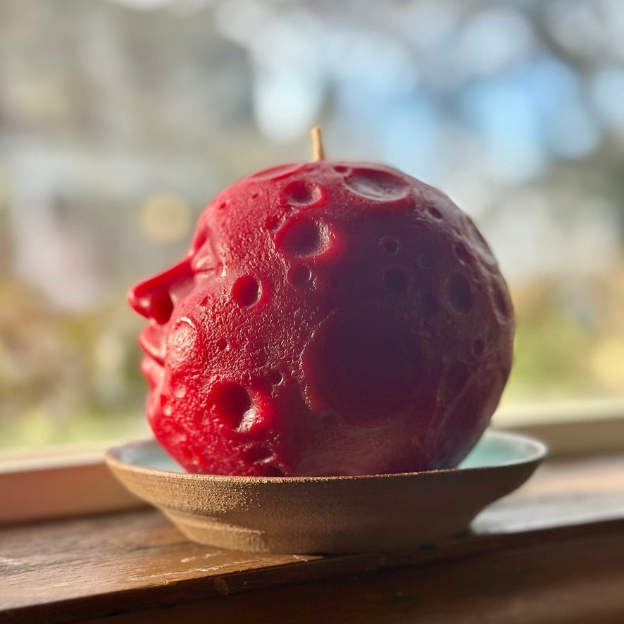 XL Sleeping Moon Beeswax Candle
