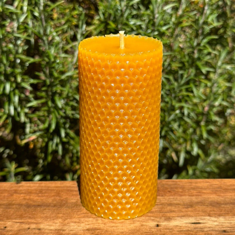Beeswax Honeycomb Pillar