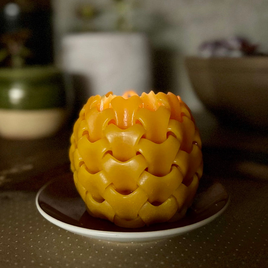 Woven - Beeswax Candle