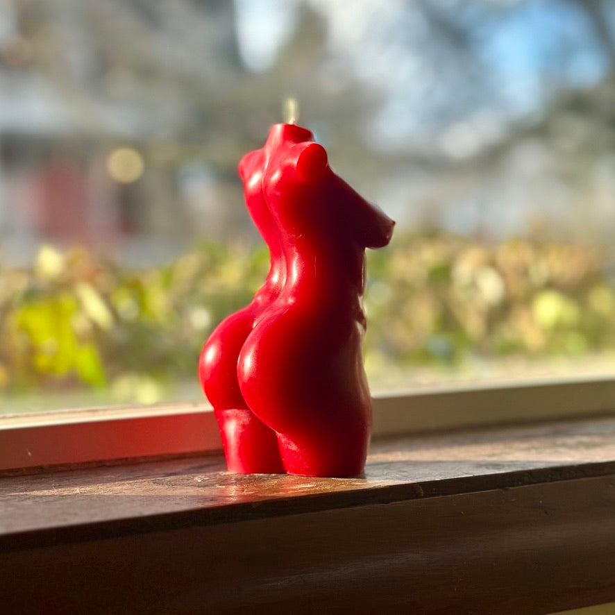 Beeswax Torso Candle #2
