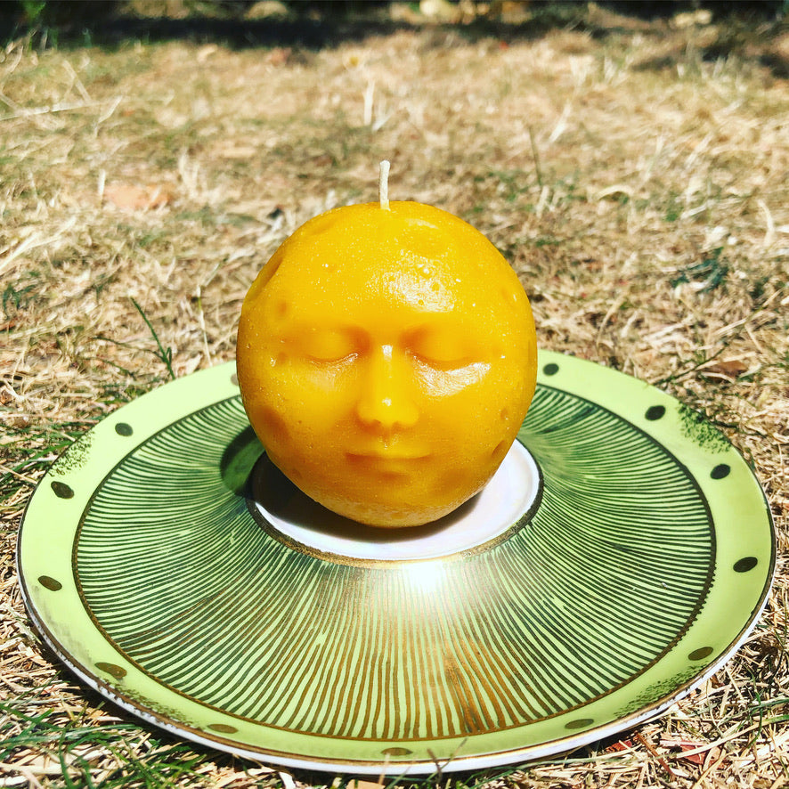 Sleeping Moon Beeswax Candle