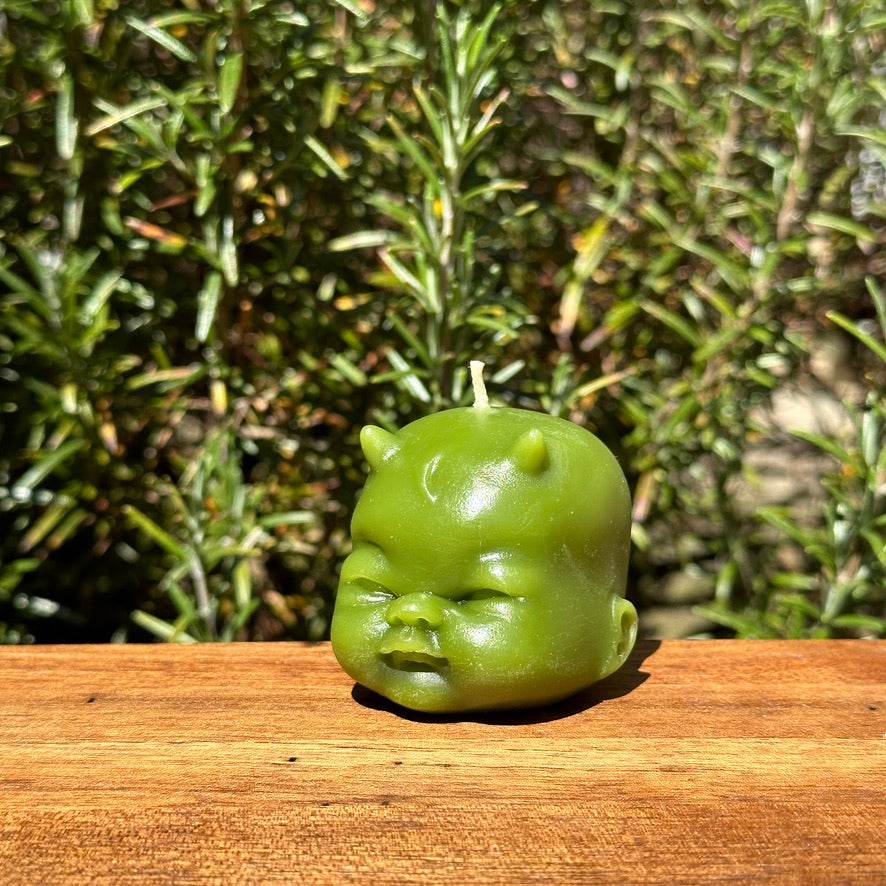 Beeswax Devil Baby Head