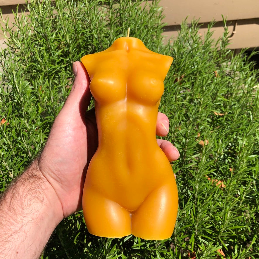 XL Beeswax Torso Candle