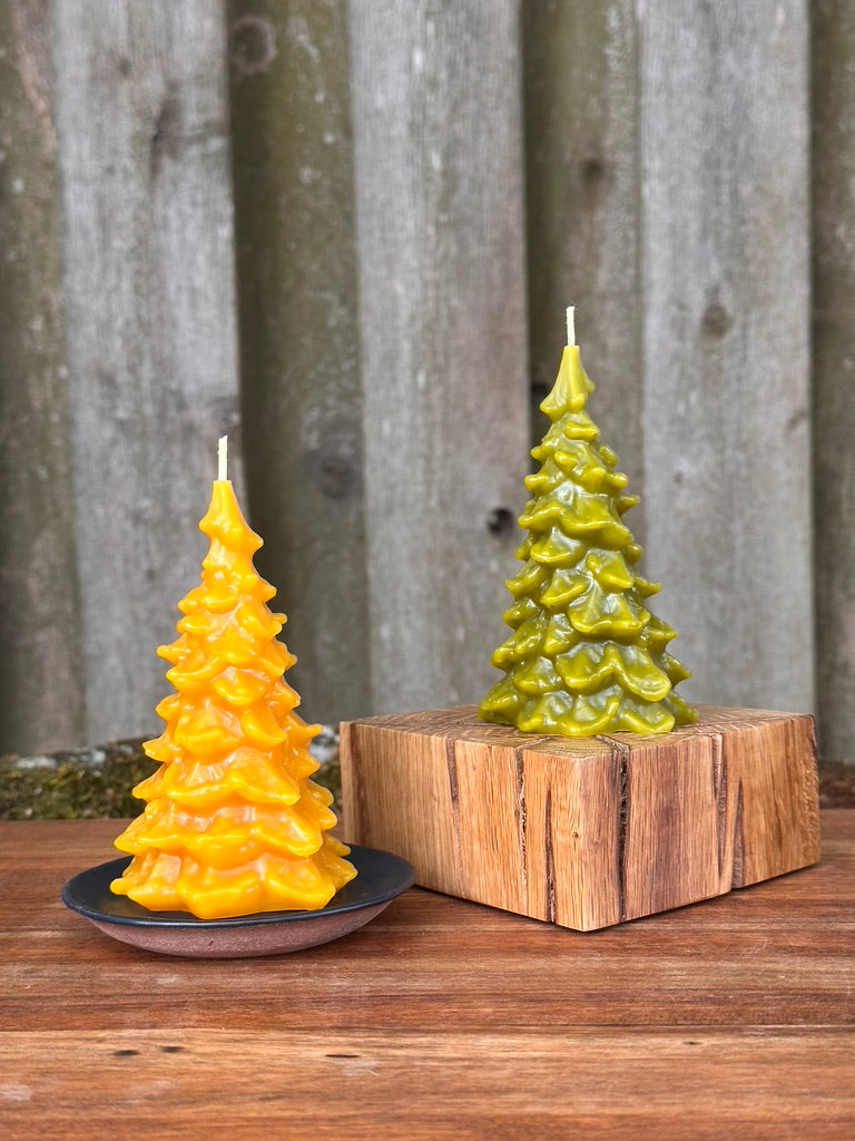 Beeswax Fir Tree Candle