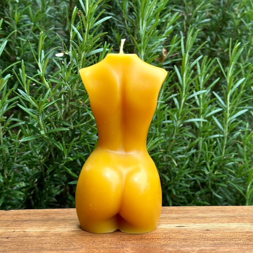 Beeswax Torso Candle #1