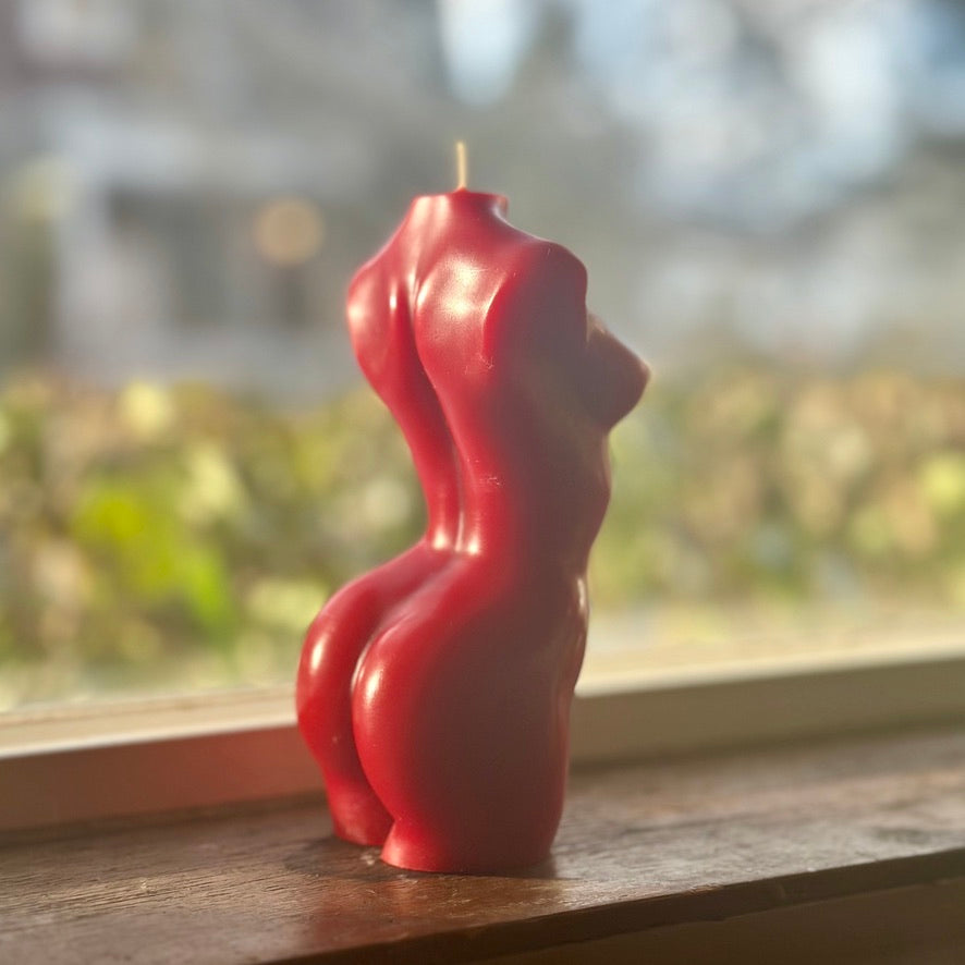 Beeswax Torso Candle #1