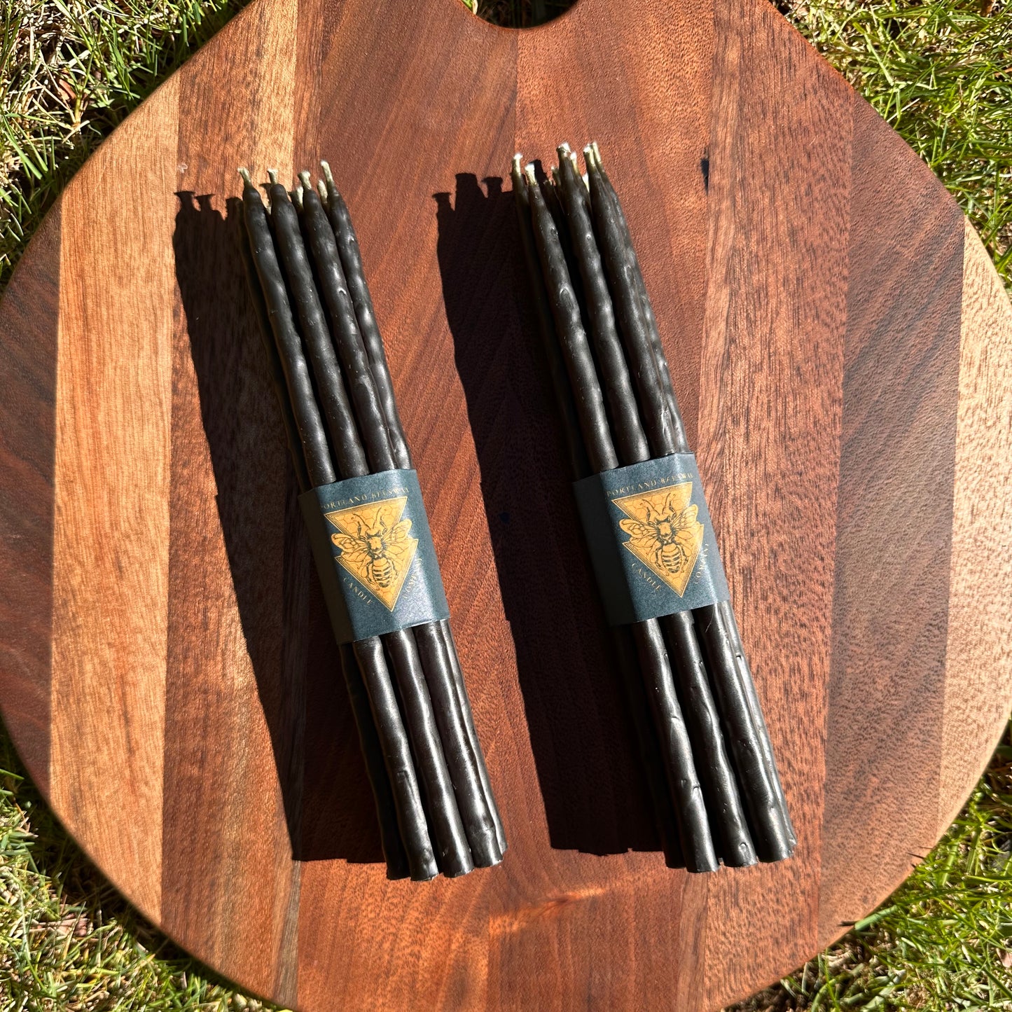 Hand-Dipped Mini Beeswax Tapers — Set of 10