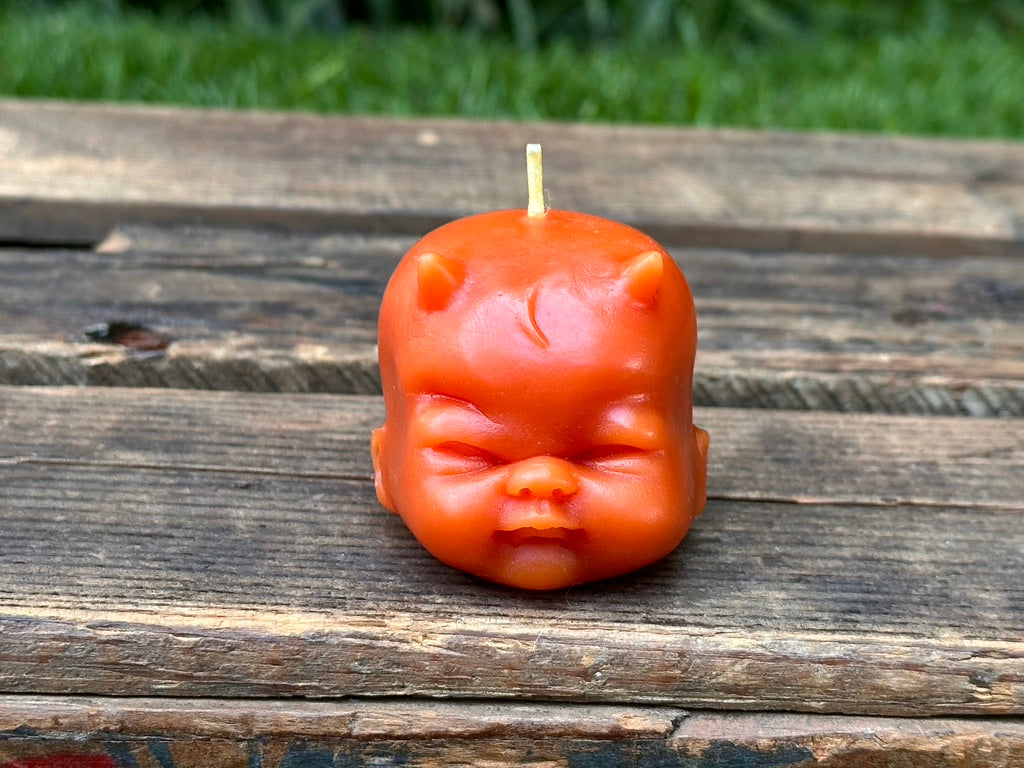 Beeswax Devil Baby Head
