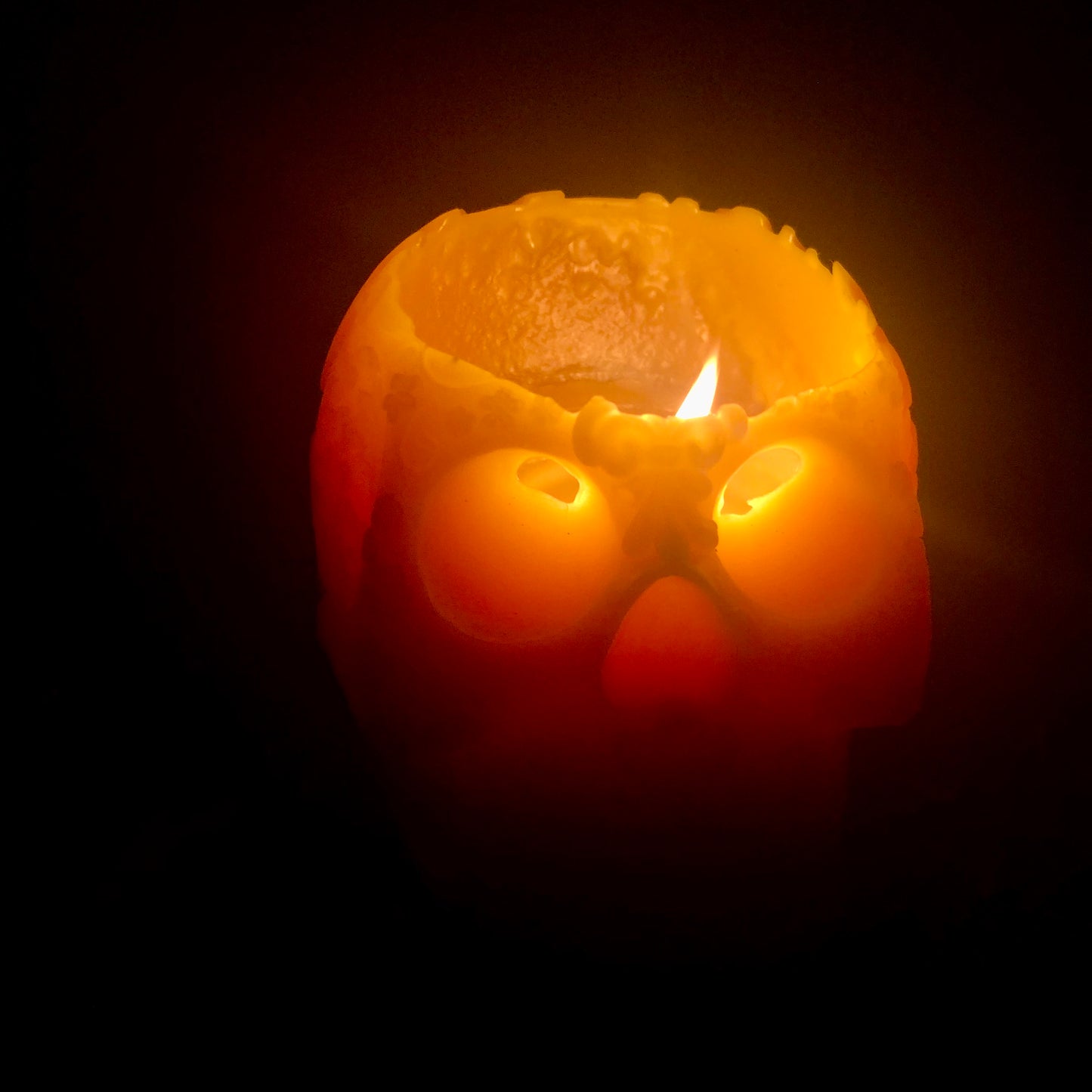 Beeswax Sugar Skull Candle