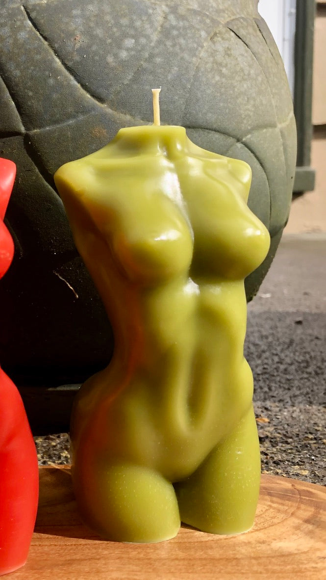 Beeswax Torso Candle #1