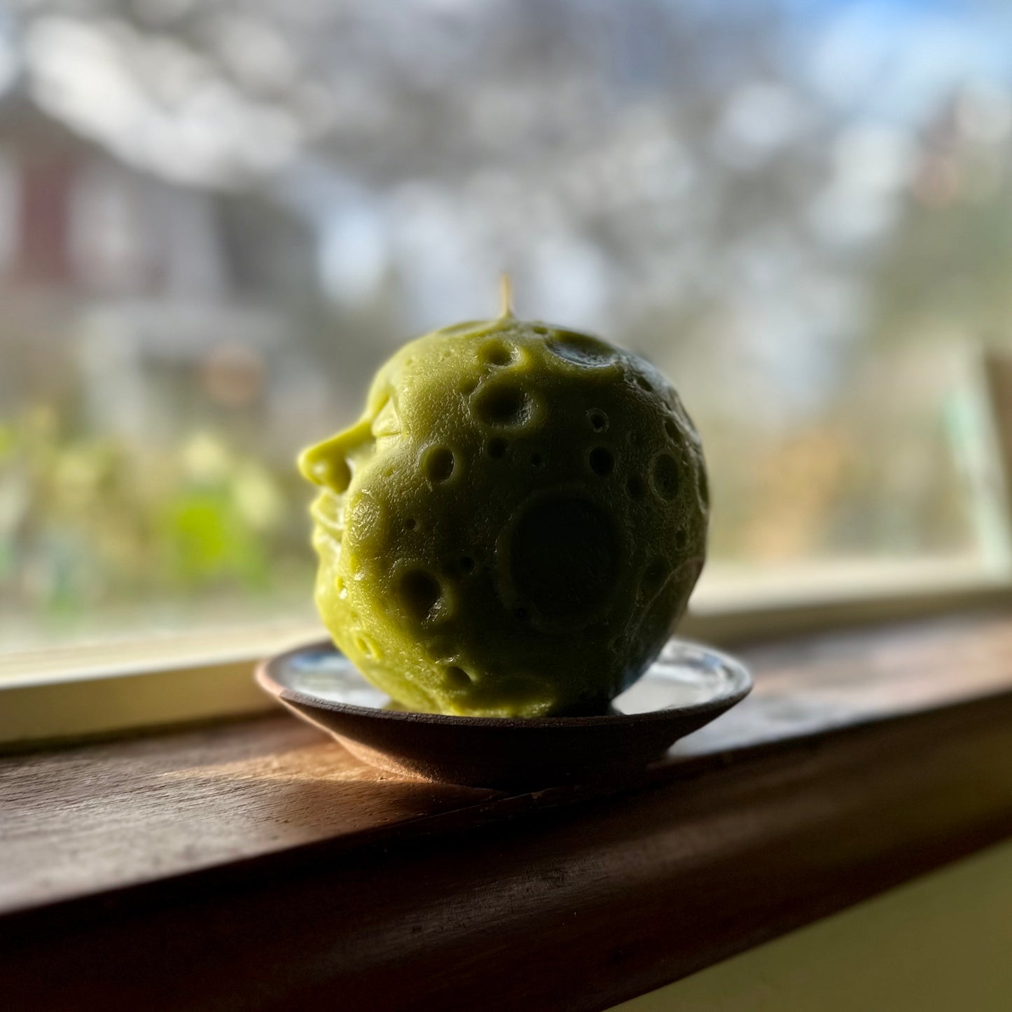 XL Sleeping Moon Beeswax Candle
