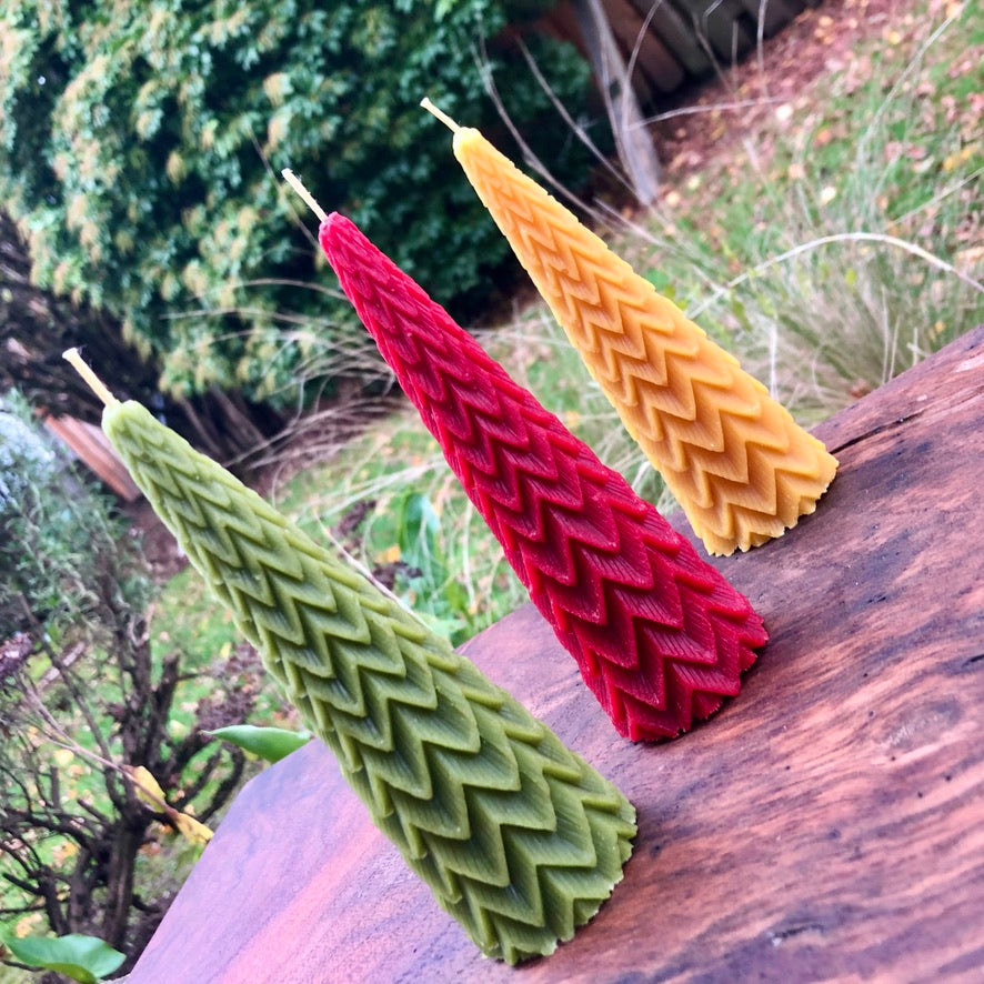 Beeswax Tree Candle