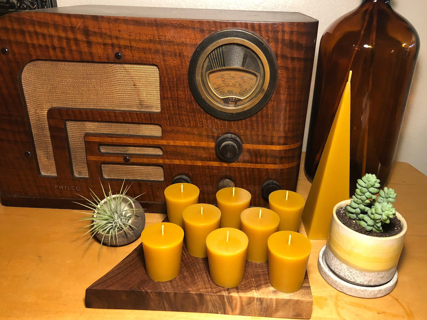 Beeswax Votive Candle - Set of 4