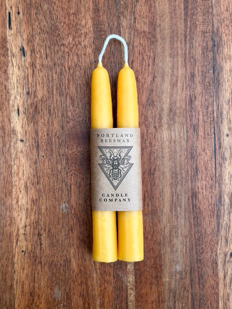 Hand-Dipped Beeswax Tapers