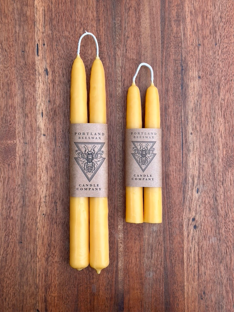 Hand-Dipped Beeswax Tapers