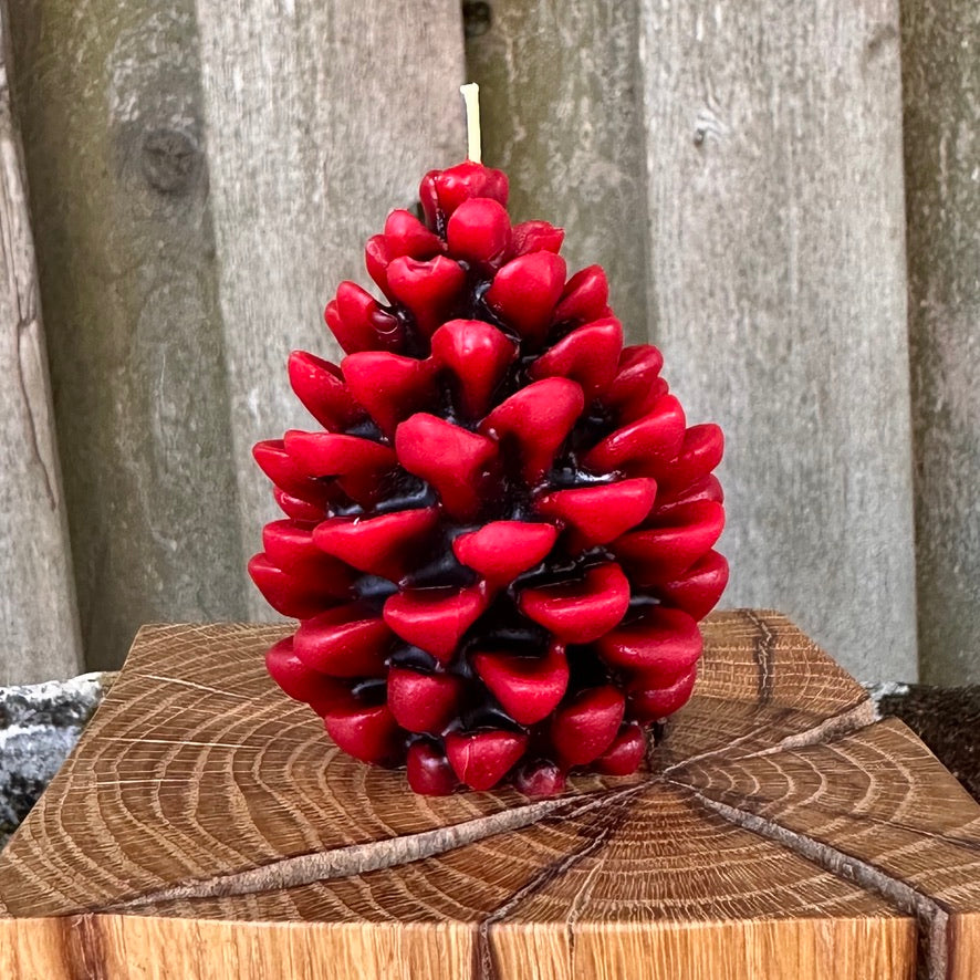 Two-Tone Pinecone Candle