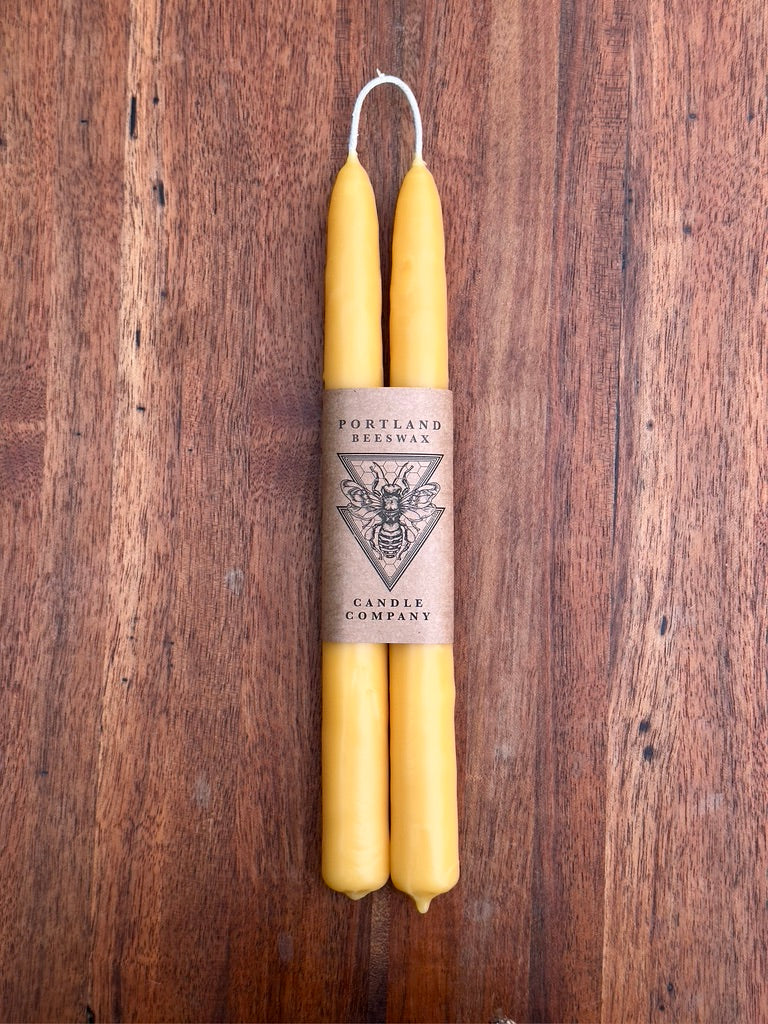 Hand-Dipped Beeswax Tapers