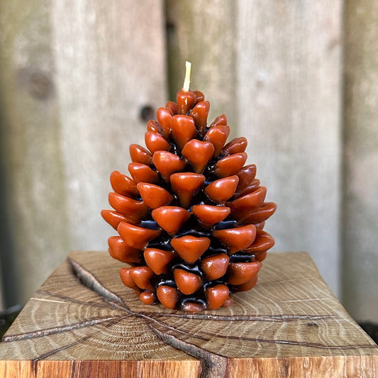 Two-Tone Pinecone Candle